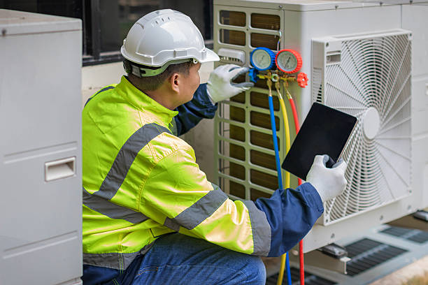 Professional Hvac technician working in West Long Branch, NJ